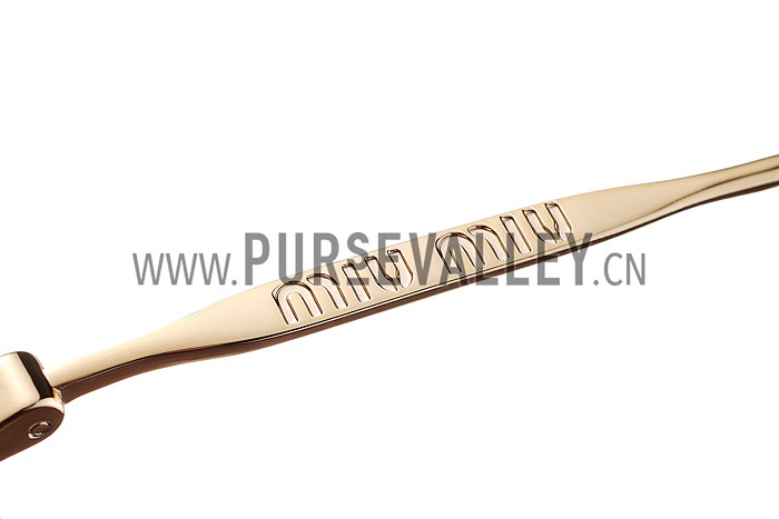 Miu Miu Rounded Cut Off Cat-Eye Sunglasses 308044