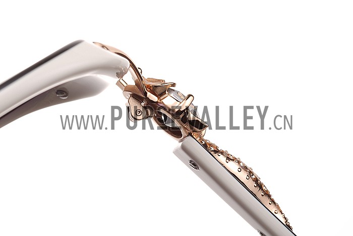 Cartier Decor Panthere White Frame Sunglasses 308074