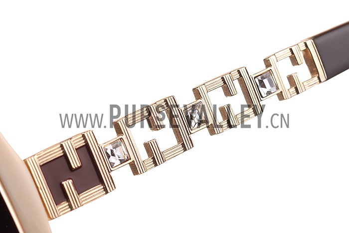 Fendi Oprah Classic Beige Frame Sunglasses 308076