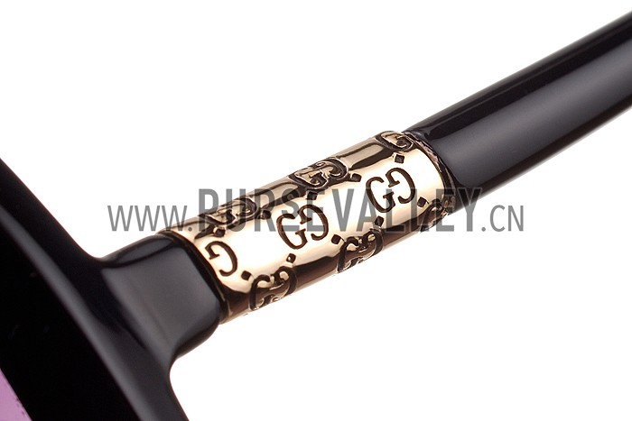 Gucci Guccissima Pattern Black Frame Sunglasses 308081