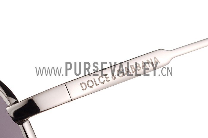 Dolce And Gabbana Aviator Silver Frame Sunglasses 308139