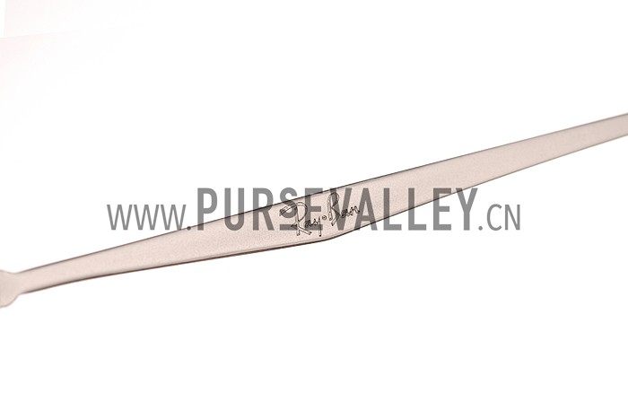 Ray Ban New Wayfarer Light-Ray White Frame Lilac Mirrored Lenses Sunglasses 308179