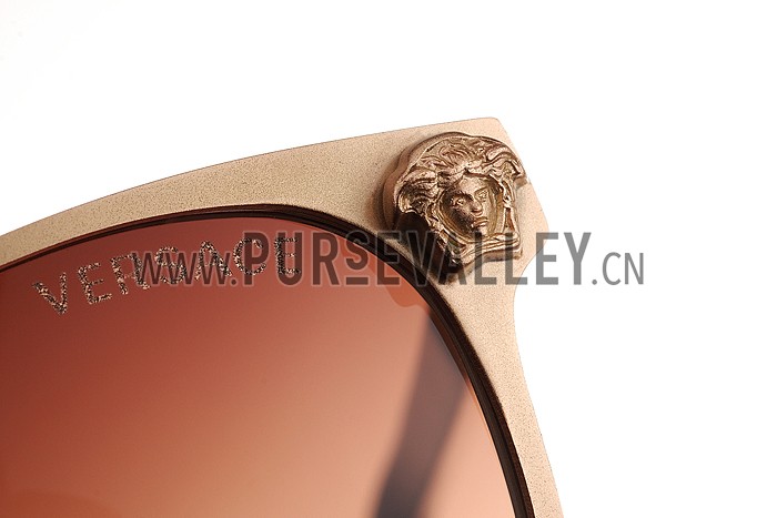 Versace Medusa Gold Frame Brown Lenses Sunglasses 308181