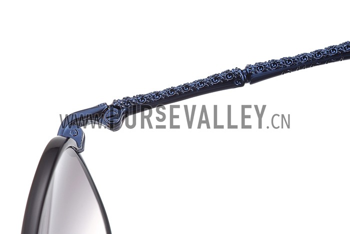 Gucci Ultra-light Aviator Blue Frame Sunglasses 308203