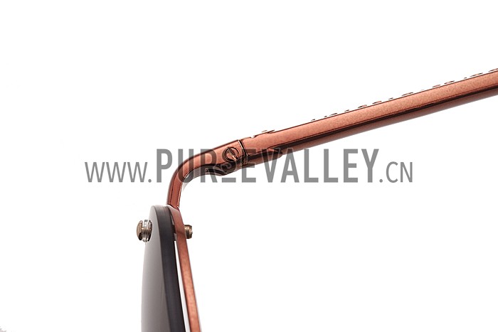 Dolce and Gabbana Pilot Brown Frame Sunglasses 308193