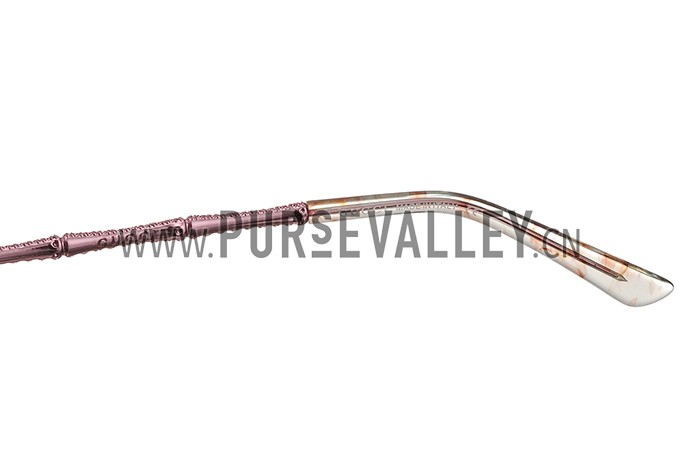 Gucci Ultra-light Aviator Pink Frame Sunglasses 308205