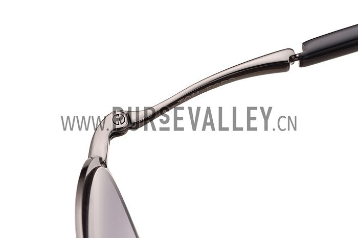 Tom Ford Eva Pilot Grey Frame Light Blue Lenses Sunglasses 308242