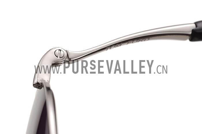 Tom Ford Eva Pilot Silver Frame Light Blue Lenses Sunglasses 308243