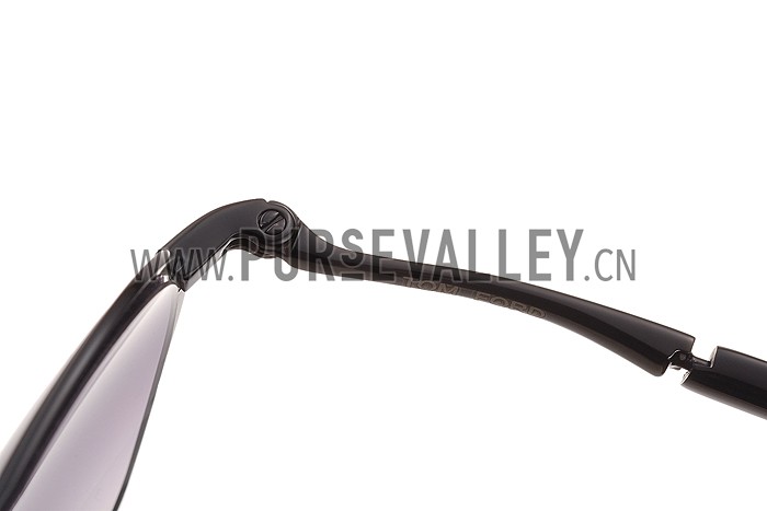 Tom Ford Eva Pilot Black Frame Sunglasses 308239