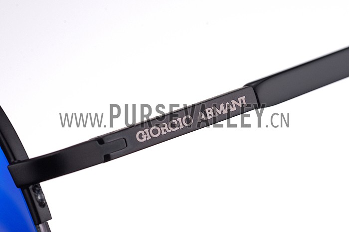 Giorgio Armani Aviator Blue Lens Sunglasses 307870