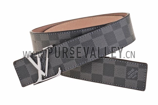 Louis Vuitton Initiales Damier Graphite Belt