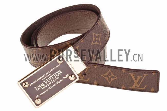 Louis Vuitton Inventeur Monogram Belt