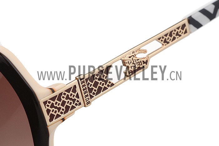 Burberry Butterfly Square Beige Sunglasses 307758