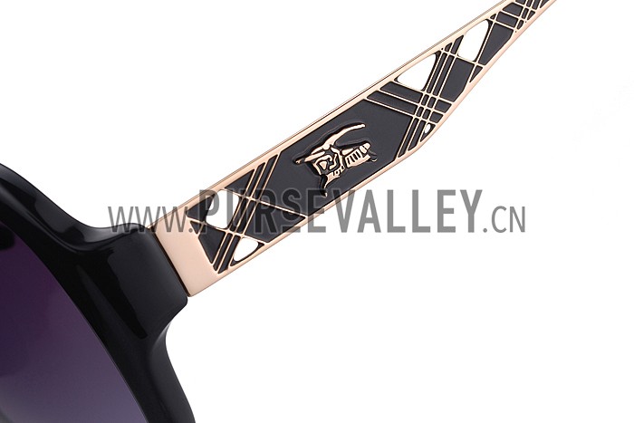 Burberry Butterfly Round Black Sunglasses 307760