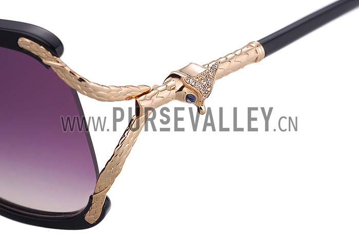 Cartier Owl Motif Black Sunglasses 307788