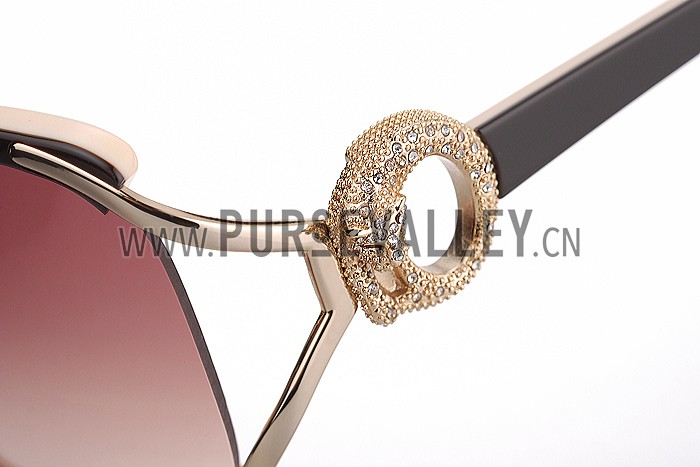 Cartier Retro Beige Sunglasses 307793