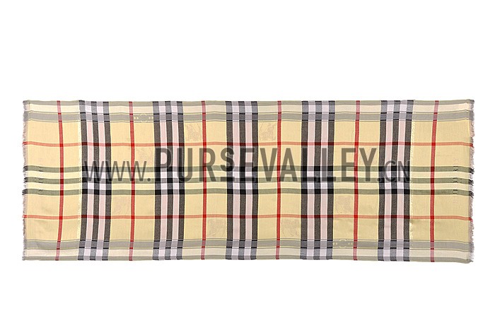 Burberry Heritage Check Citrus Scarf 607904