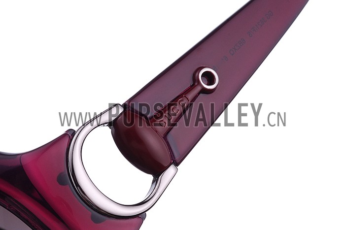 Gucci Modern Shape Purple Sunglasses 307813