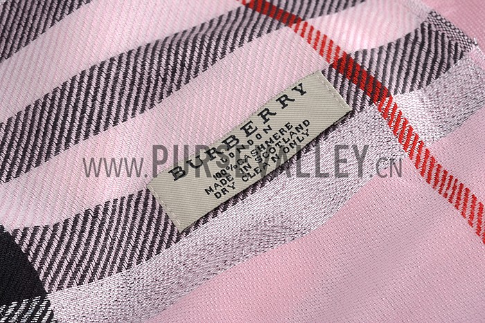 Burberry Check Light Pink Scarf 607961