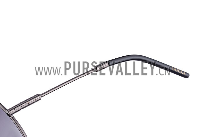 Gucci Aviator Chrome Sunglasses 307821