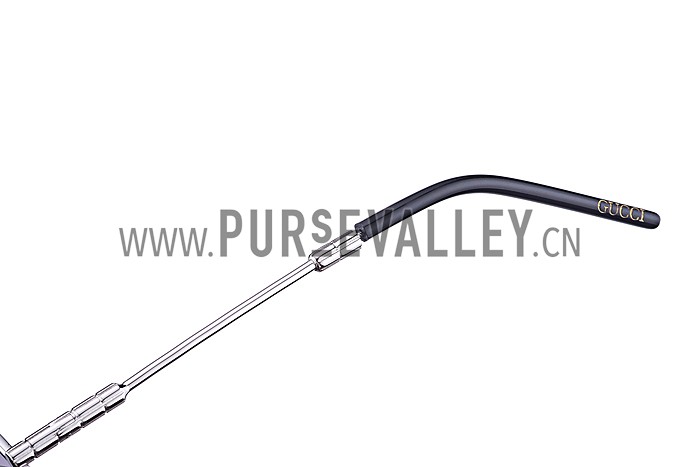 Gucci Aviator Silver Sunglasses 307823