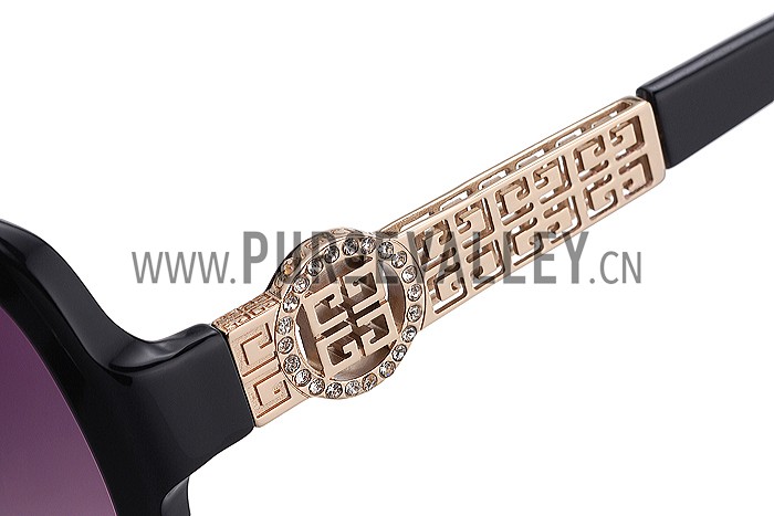 Givenchy Square Diamond Logo Black Sunglasses 307827