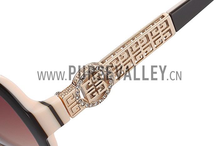 Givenchy Square Diamond Logo Beige Sunglasses 307828