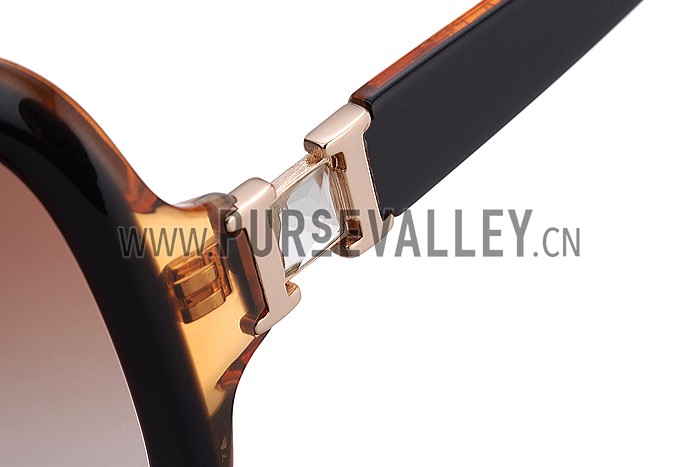 Hermes H Logo Brown Sunglasses 307842