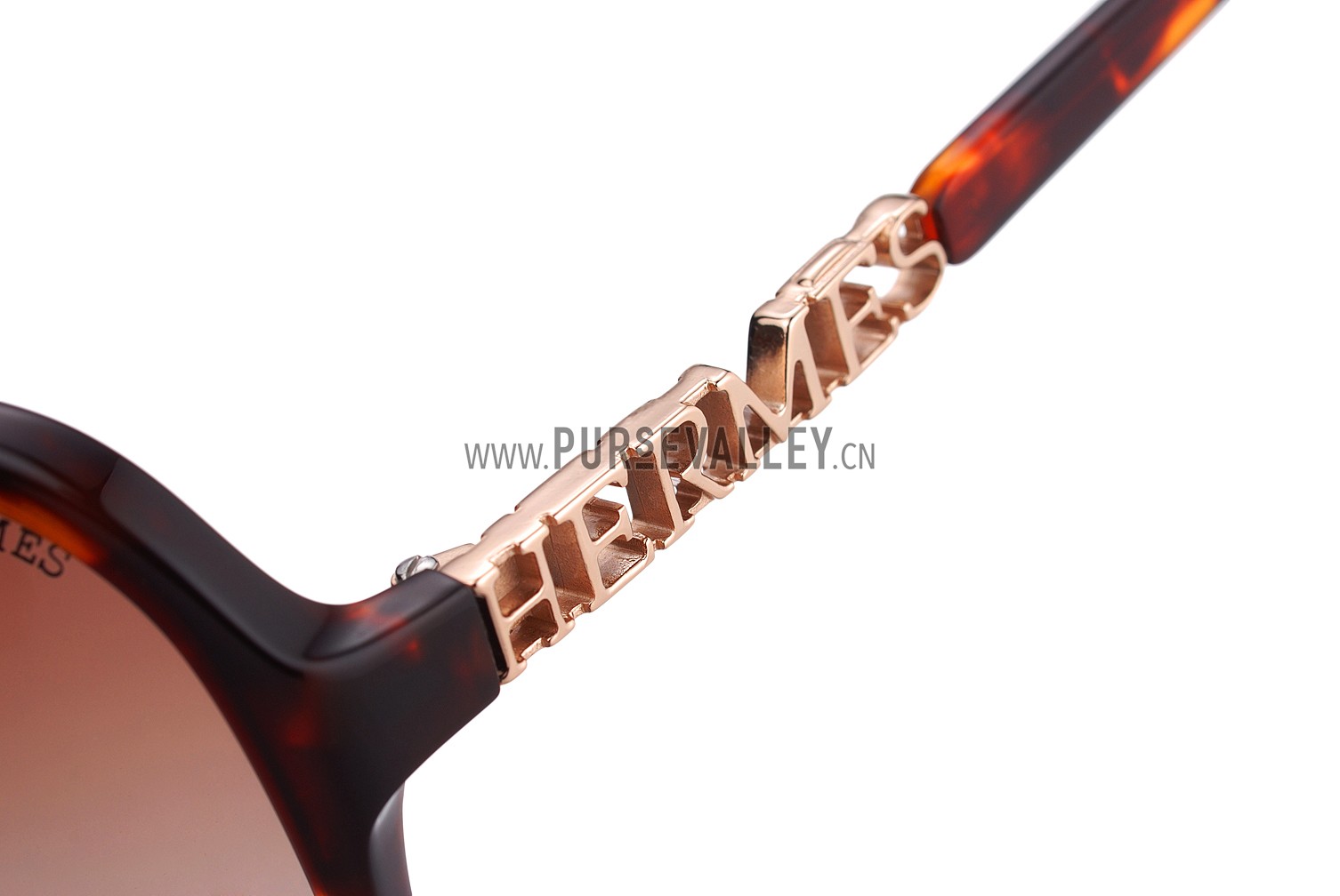 Hermes Aviator With Hermes Logo Havana Sunglasses 307852