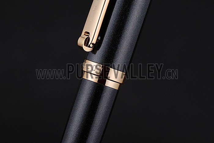 Bentley Gold Rimmed Black Ballpoint Pen 622790