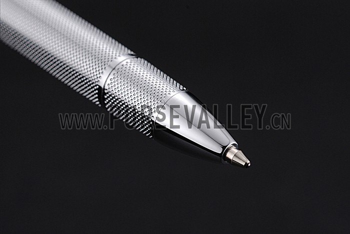 Bentley Silver Rimmed Silver Lower Body Black Ballpoint Pen 622792