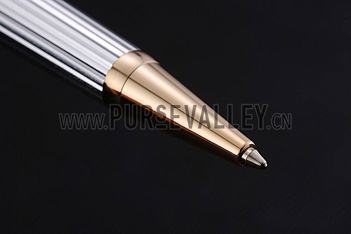 Rolex Rose Gold Rimmed Silver Ballpoint Pen 622803