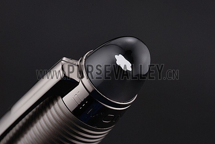 MontBlanc Starwalker Horizontally Grooved Light Brown Grey Ballpoint Pen With Cap 622808