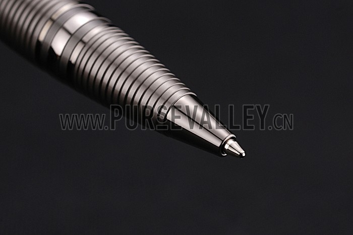 MontBlanc Starwalker Horizontally Grooved Light Brown Grey Ballpoint Pen 622813