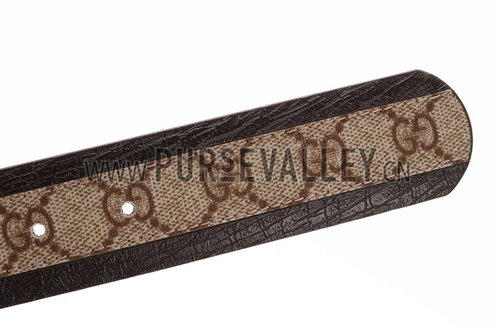Gucci Beige Leather Belt with Interlocking G Buuckle