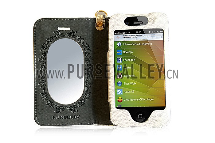 Burberry Wallet Case with Credit Card Slot for iPhone 4 & 4S Yellow 608273