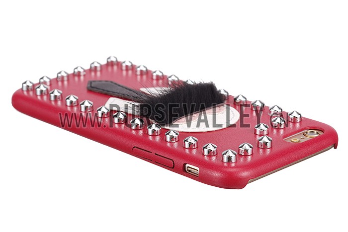 Fendi Karlito Red Studded Case for iPhone 6/6S 18926694