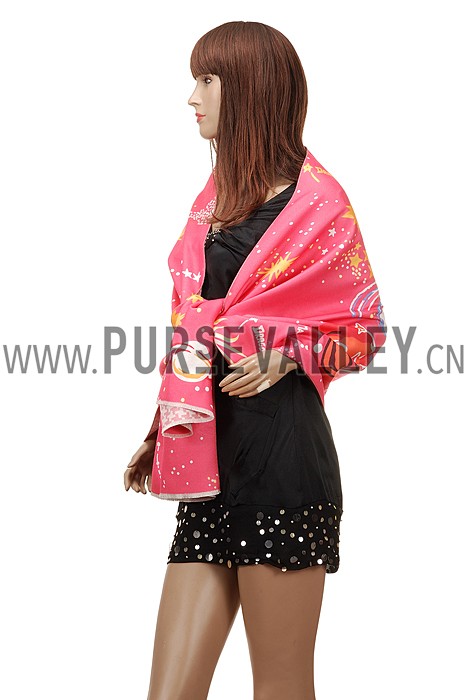 Valentino Starry Sky Scarf Pink 621808