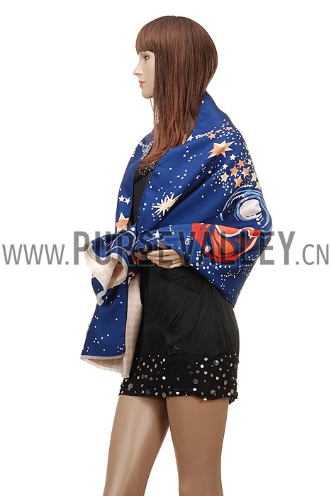 Valentino Starry Sky Scarf Blue 621810