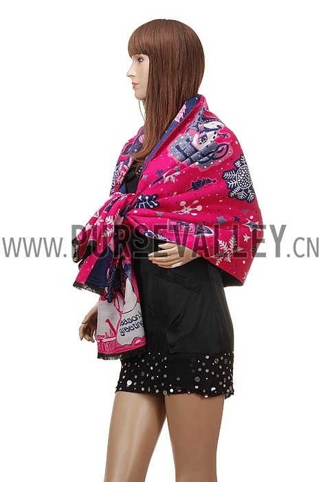 Hermes Santa Bold Print Fuchsia 621798