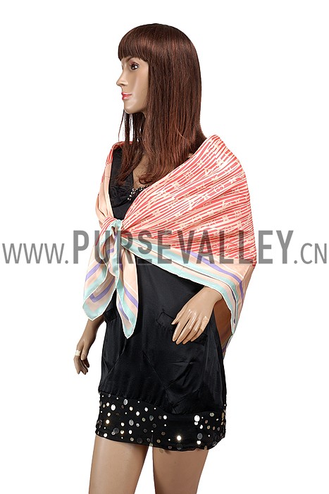 Louis Vuitton Alma Print Scarf Pink 621815