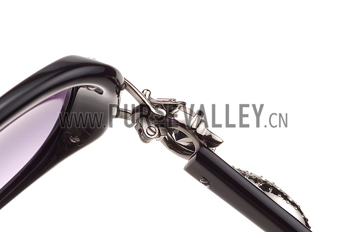 Cartier Decor Panthere Black Frame Sunglasses 308071