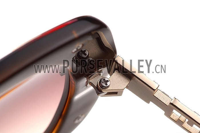 Fendi Oprah Classic Brown Frame Sunglasses 308077