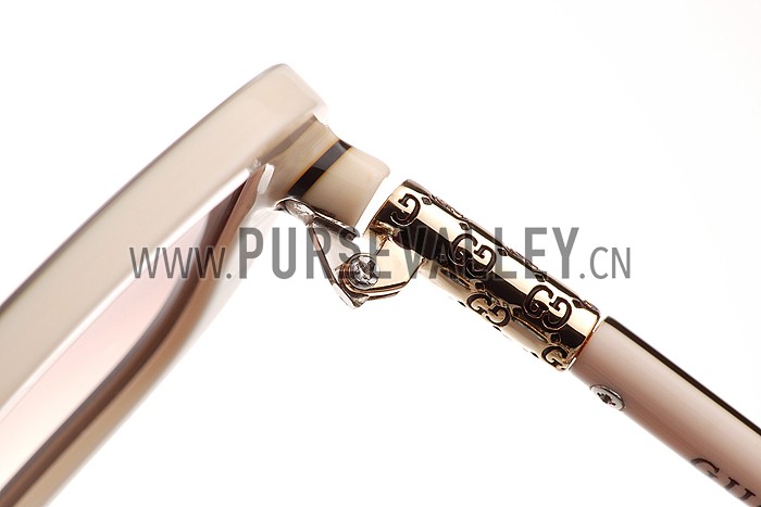 Gucci Guccissima Pattern Beige Frame Sunglasses 308082