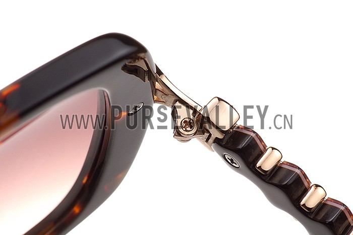 Louis Vuitton Petal Motif Tortoise Frame Sunglasses 308114