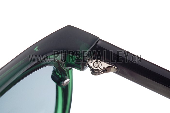 Christian Dior Homme Panto Green Lens Sunglasses 307895