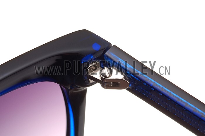 Tom Ford Terry Blue And Silver Sunglasses 308060