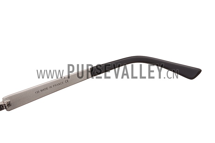 Cartier Wild Panthere Detail Silver Frame Silver Temples Sunglasses 308191