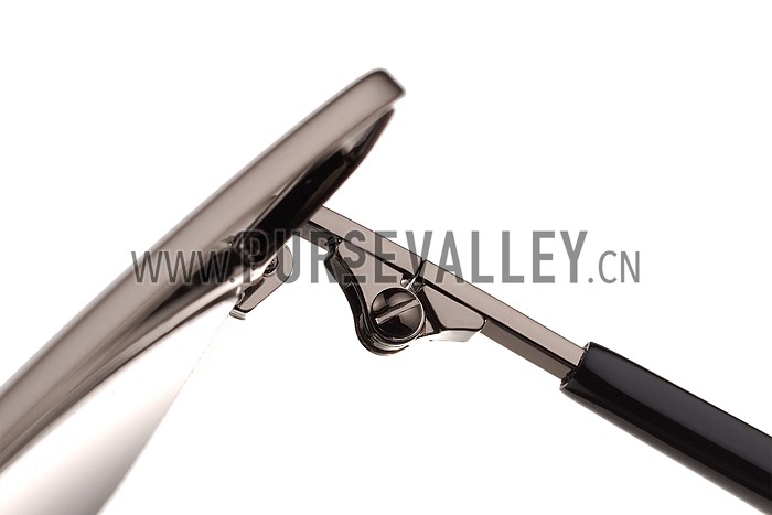 Christian Dior Technologic Silver Frame Grey Mirrorred Sunglasses 308123