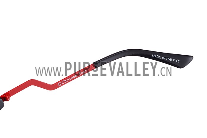 Dior Zig-Zag Red Rims Sunglasses 307871